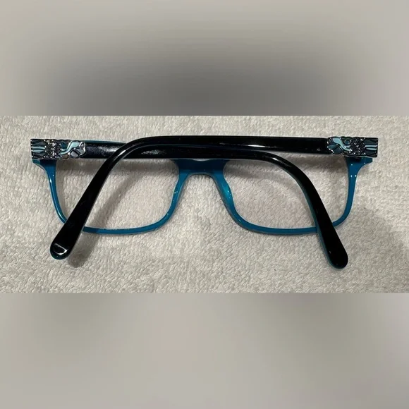 Karen Kane Thornmint Eyeglasses Frames Navy Teal Two-Tone - Picture 13 of 13